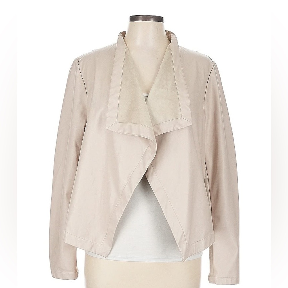 BB Dakota Cream Draped Blazer